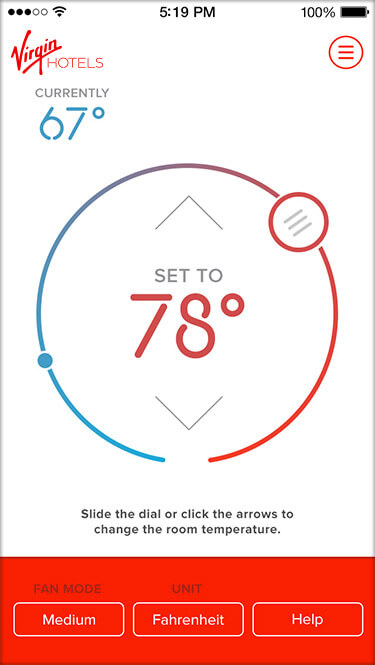 Mobile Temp Control Screenshot