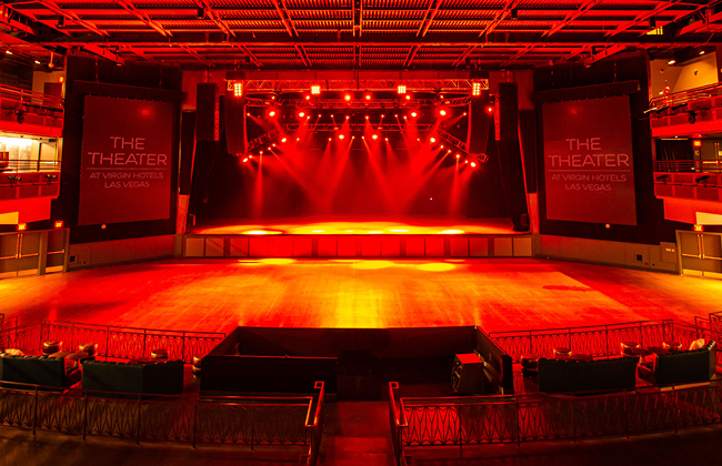 Theatre with red lights